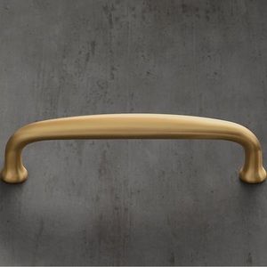 Restoration Hardware Ephram 4 Inch Pull | Finished: Lacquered Burnished Brass